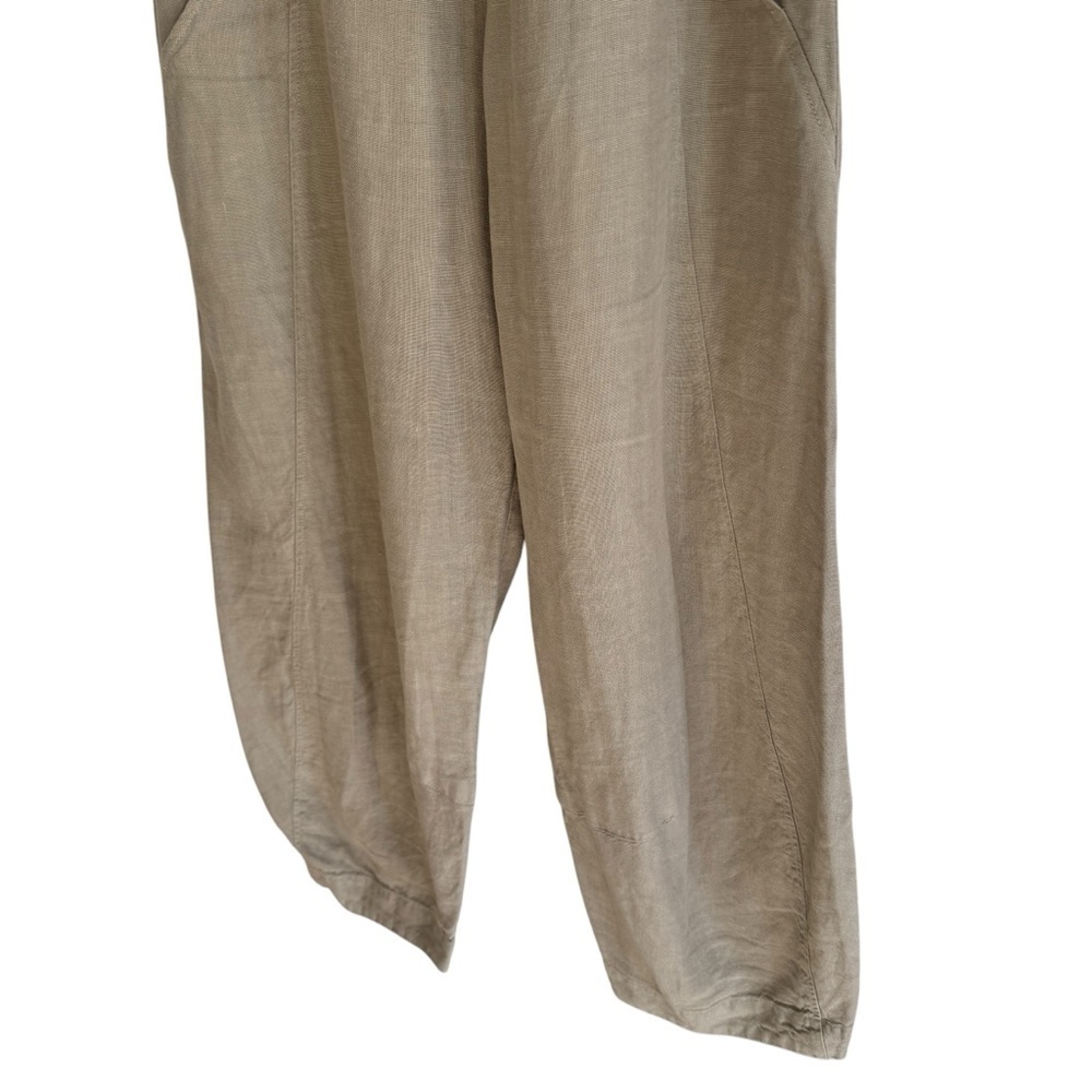 Oska, Sustainable Tan Linen Pants - Picture 3 of 8